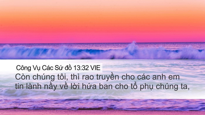 Công Vụ Các Sứ đồ 13:32 VIE Bible Verse Image