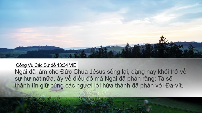 Công Vụ Các Sứ đồ 13:34 VIE Bible Verse Image