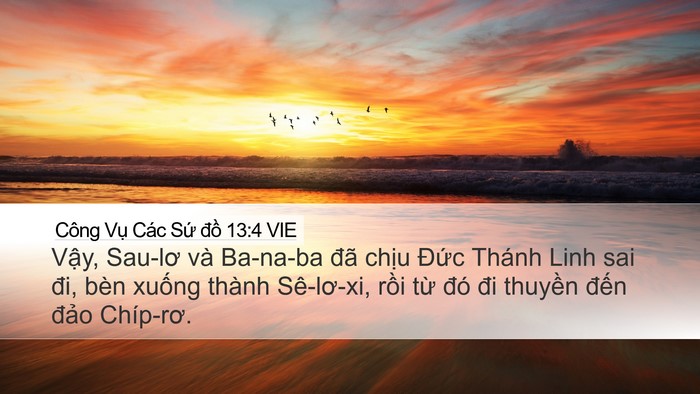Công Vụ Các Sứ đồ 13:4 VIE Bible Verse Image