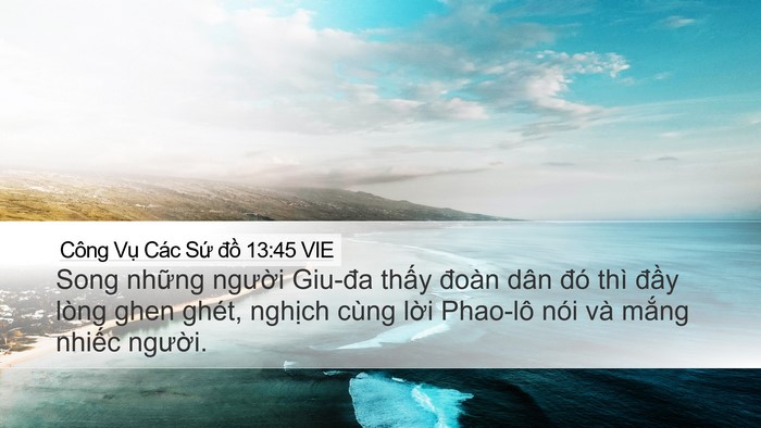 Công Vụ Các Sứ đồ 13:45 VIE Bible Verse Image