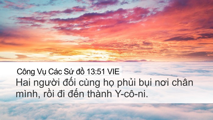 Công Vụ Các Sứ đồ 13:51 VIE Bible Verse Image