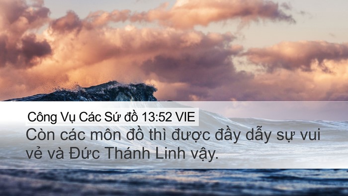 Công Vụ Các Sứ đồ 13:52 VIE Bible Verse Image