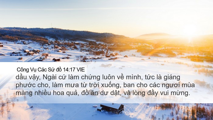 Công Vụ Các Sứ đồ 14:17 VIE Bible Verse Image