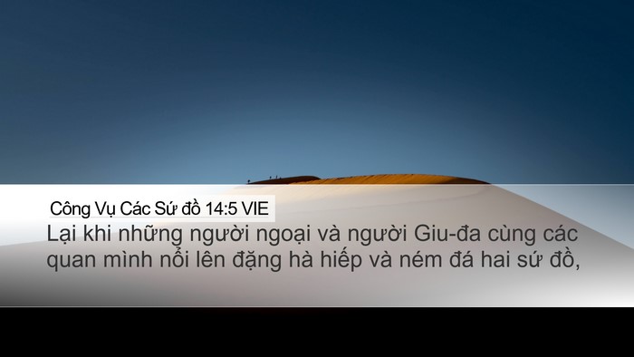 Công Vụ Các Sứ đồ 14:5 VIE Bible Verse Image