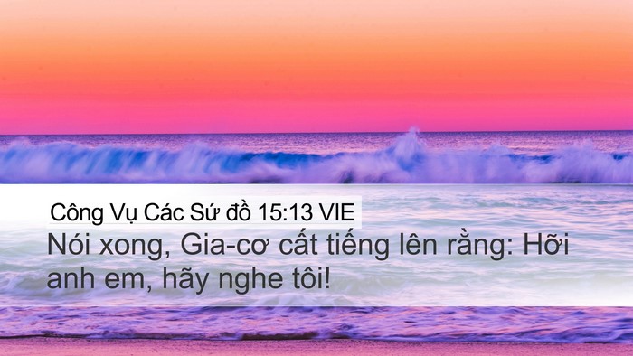 Công Vụ Các Sứ đồ 15:13 VIE Bible Verse Image