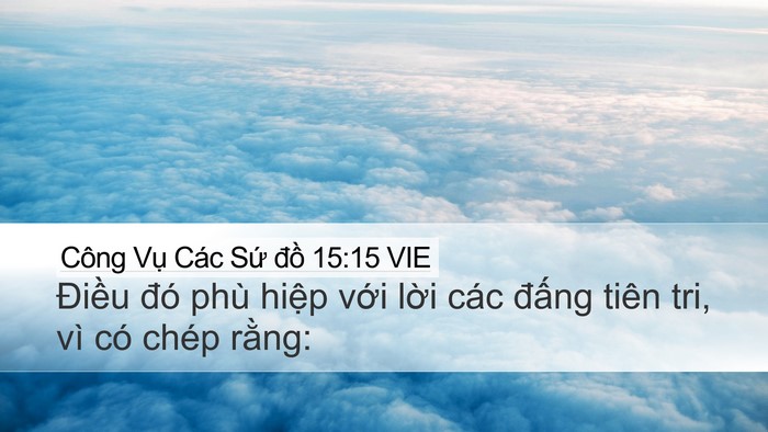 Công Vụ Các Sứ đồ 15:15 VIE Bible Verse Image