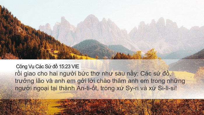 Công Vụ Các Sứ đồ 15:23 VIE Bible Verse Image
