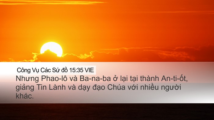 Công Vụ Các Sứ đồ 15:35 VIE Bible Verse Image