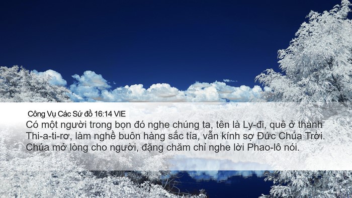 Công Vụ Các Sứ đồ 16:14 VIE Bible Verse Image