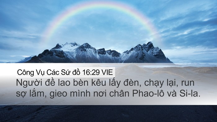 Công Vụ Các Sứ đồ 16:29 VIE Bible Verse Image