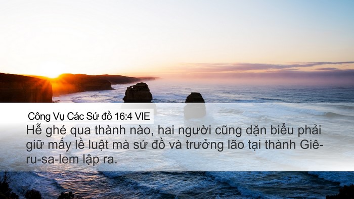 Công Vụ Các Sứ đồ 16:4 VIE Bible Verse Image