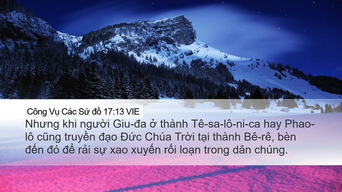 Công Vụ Các Sứ đồ 17:13 VIE Bible Verse Image