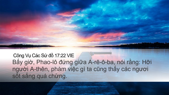 Công Vụ Các Sứ đồ 17:22 VIE Bible Verse Image