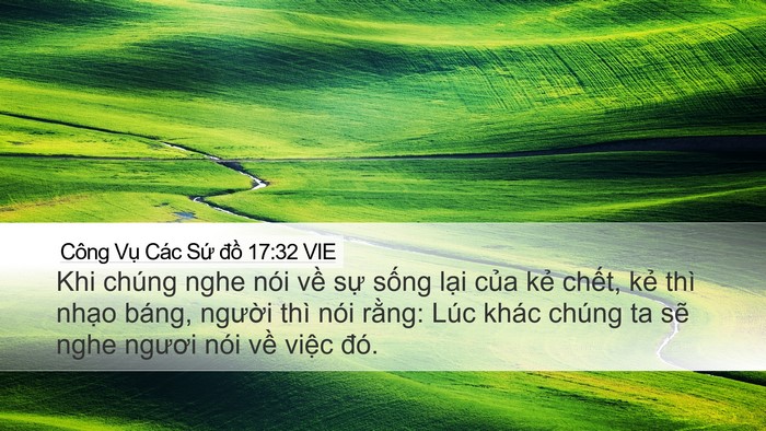 Công Vụ Các Sứ đồ 17:32 VIE Bible Verse Image