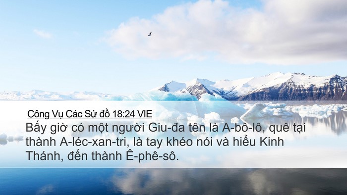 Công Vụ Các Sứ đồ 18:24 VIE Bible Verse Image