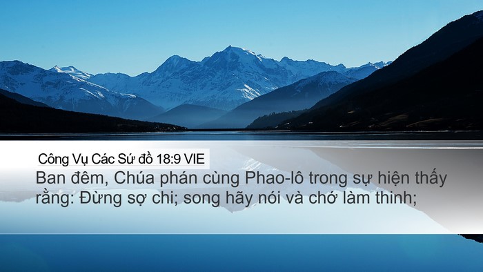 Công Vụ Các Sứ đồ 18:9 VIE Bible Verse Image