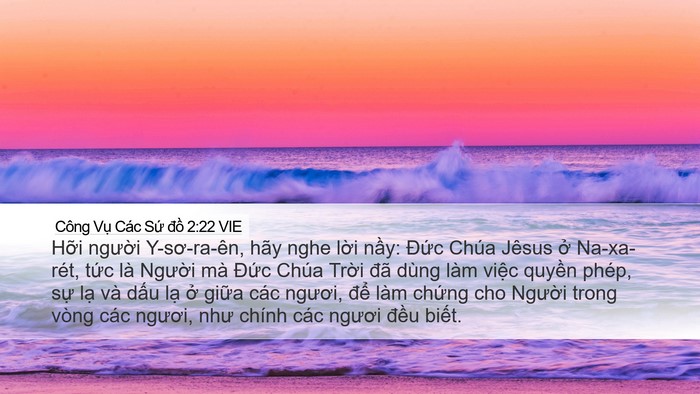 Công Vụ Các Sứ đồ 2:22 VIE Bible Verse Image