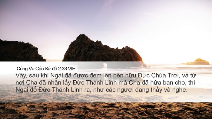 Công Vụ Các Sứ đồ 2:33 VIE Bible Verse Image