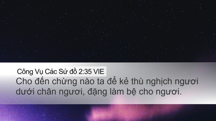 Công Vụ Các Sứ đồ 2:35 VIE Bible Verse Image