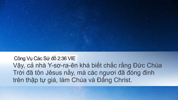 Công Vụ Các Sứ đồ 2:36 VIE Bible Verse Image