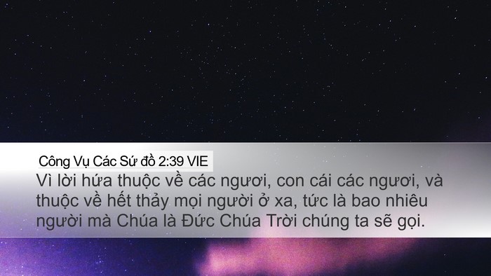Công Vụ Các Sứ đồ 2:39 VIE Bible Verse Image