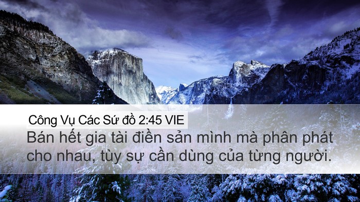 Công Vụ Các Sứ đồ 2:45 VIE Bible Verse Image