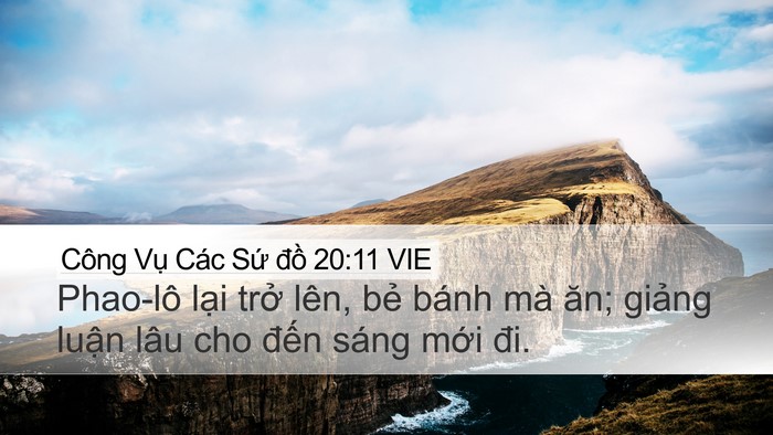 Công Vụ Các Sứ đồ 20:11 VIE Bible Verse Image