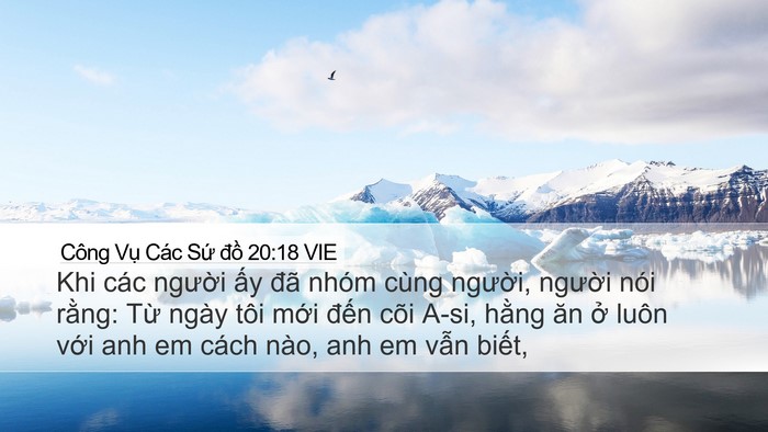 Công Vụ Các Sứ đồ 20:18 VIE Bible Verse Image