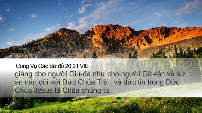 Công Vụ Các Sứ đồ 20:21 VIE Bible Verse Image