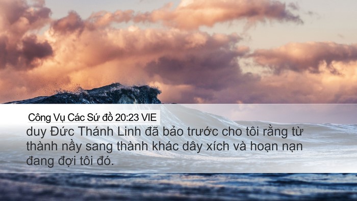 Công Vụ Các Sứ đồ 20:23 VIE Bible Verse Image