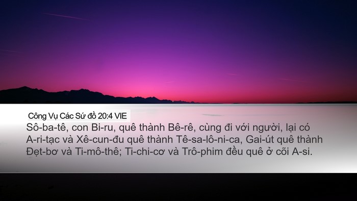 Công Vụ Các Sứ đồ 20:4 VIE Bible Verse Image