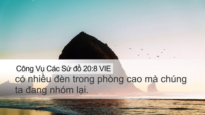 Công Vụ Các Sứ đồ 20:8 VIE Bible Verse Image