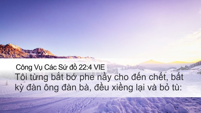 Công Vụ Các Sứ đồ 22:4 VIE Bible Verse Image