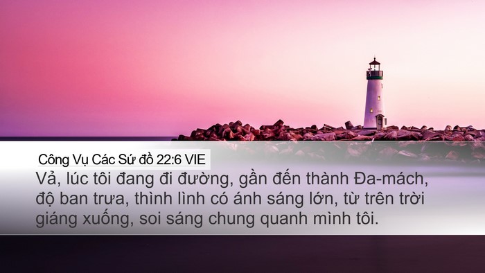 Công Vụ Các Sứ đồ 22:6 VIE Bible Verse Image
