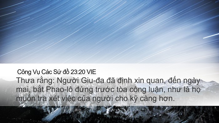 Công Vụ Các Sứ đồ 23:20 VIE Bible Verse Image