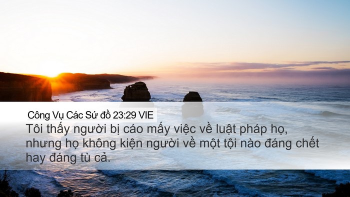 Công Vụ Các Sứ đồ 23:29 VIE Bible Verse Image