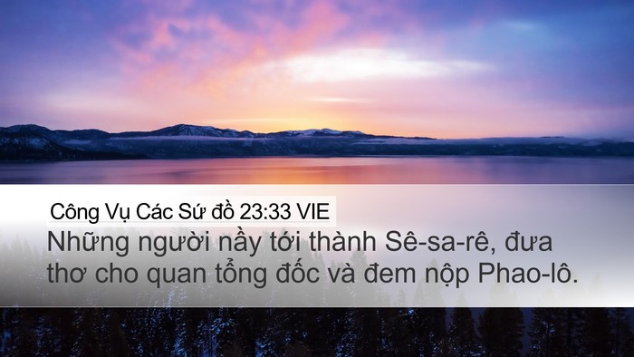 Công Vụ Các Sứ đồ 23:33 VIE Bible Verse Image