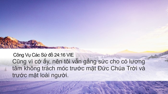 Công Vụ Các Sứ đồ 24:16 VIE Bible Verse Image