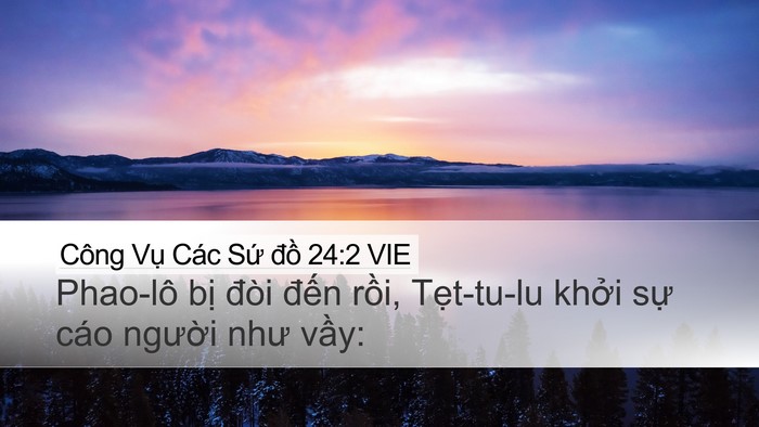 Công Vụ Các Sứ đồ 24:2 VIE Bible Verse Image