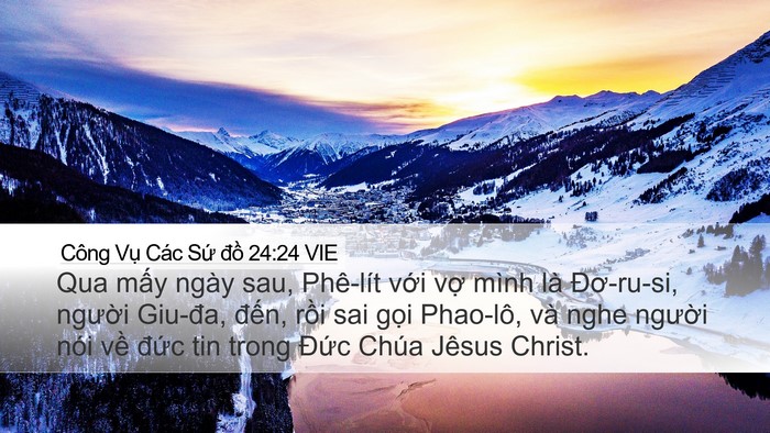 Công Vụ Các Sứ đồ 24:24 VIE Bible Verse Image