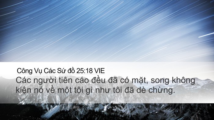 Công Vụ Các Sứ đồ 25:18 VIE Bible Verse Image