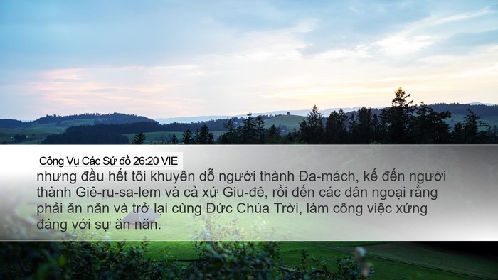 Công Vụ Các Sứ đồ 26:20 VIE Bible Verse Image