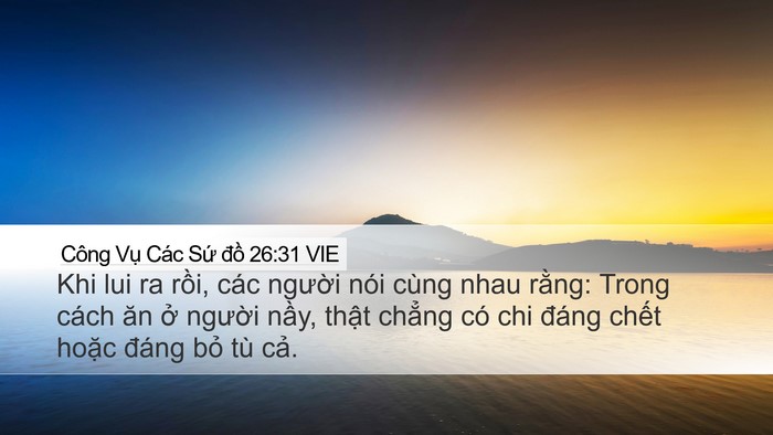 Công Vụ Các Sứ đồ 26:31 VIE Bible Verse Image