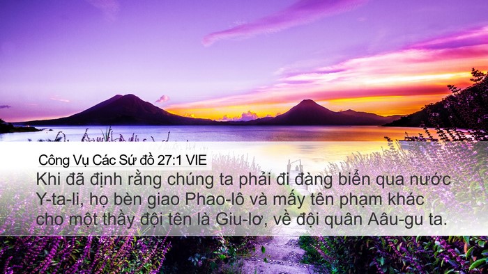 Công Vụ Các Sứ đồ 27:1 VIE Bible Verse Image