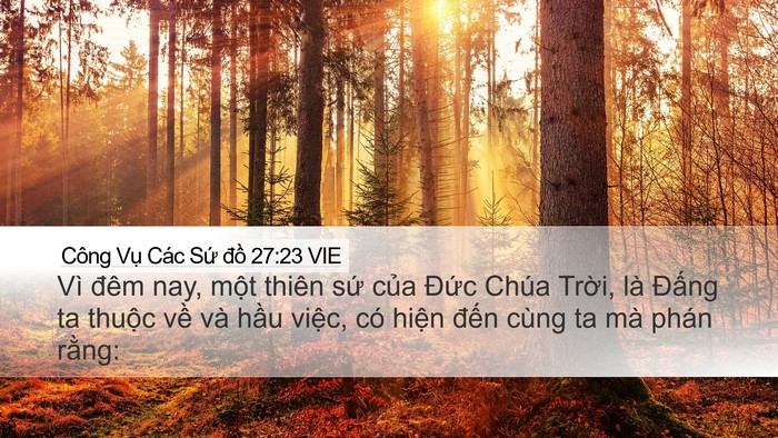 Công Vụ Các Sứ đồ 27:23 VIE Bible Verse Image