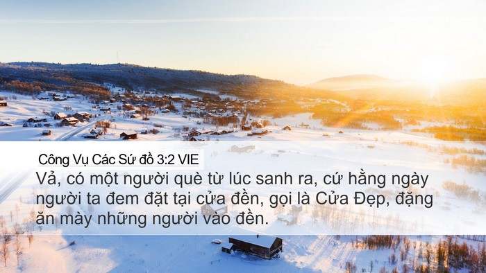 Công Vụ Các Sứ đồ 3:2 VIE Bible Verse Image