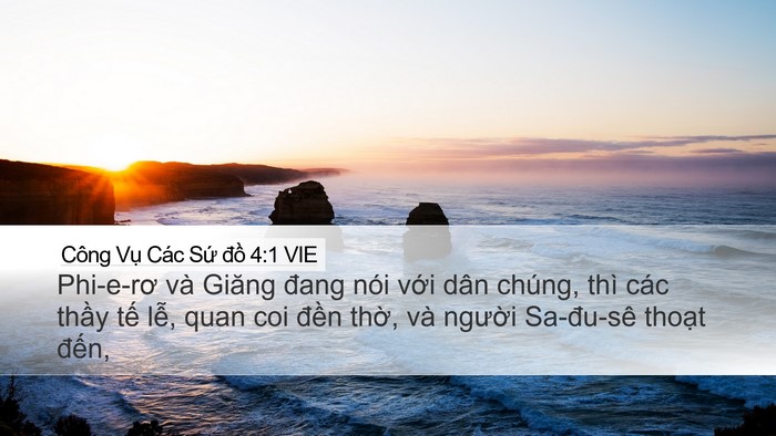 Công Vụ Các Sứ đồ 4:1 VIE Bible Verse Image