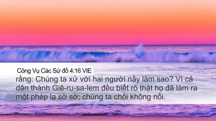 Công Vụ Các Sứ đồ 4:16 VIE Bible Verse Image