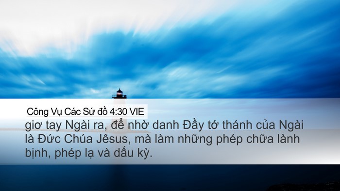 Công Vụ Các Sứ đồ 4:30 VIE Bible Verse Image