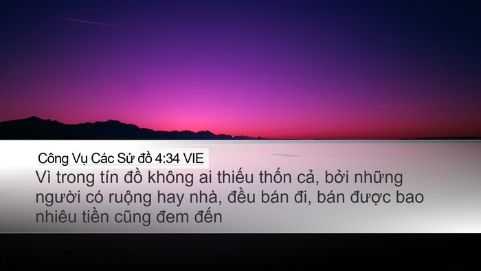 Công Vụ Các Sứ đồ 4:34 VIE Bible Verse Image